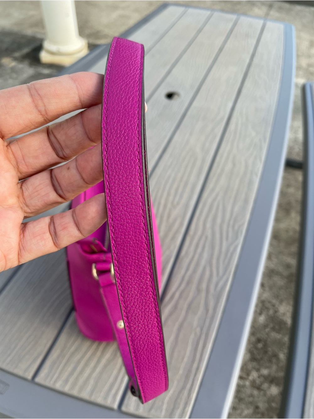 kate spade Hot Pink Pebbled Leather Crossbody/Shoulder Bag - Picture 8 of 8